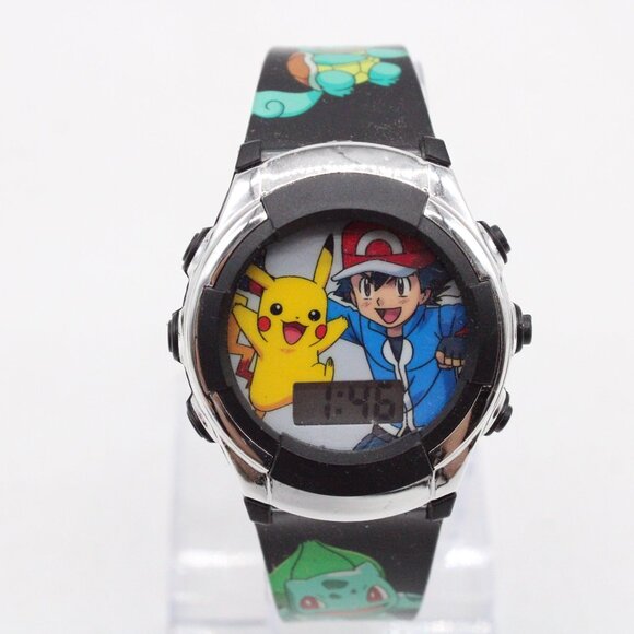 POKEMON Digital Watch Unisex Retro Cartoon Tv Series Accutime Pikachu 2023 - Picture 2 of 8